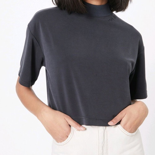 Dr. Denim black crop blouse like new
