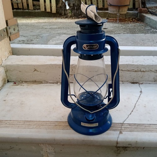 Storm Lantern "Θυελλης" Metal Blue Large