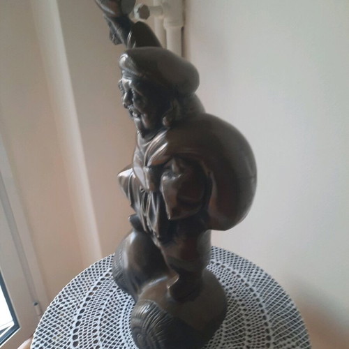 Iron peasant figure used