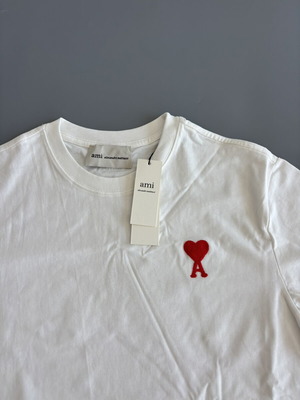 Ami white tee, size large