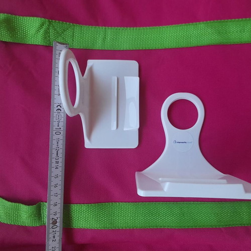 Wall phone holder in white color new for charging
