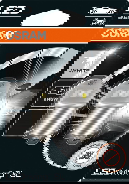 Osram-MX LED SL R5W COOL WHITE 6000K 12V BLI2 (ΣΕΤ 2 ΤΕΜ)  5007DWP02B