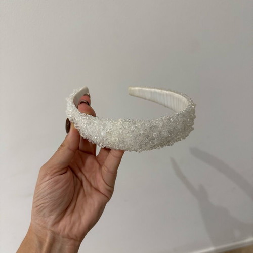 Bridal headband like new with rhinestones