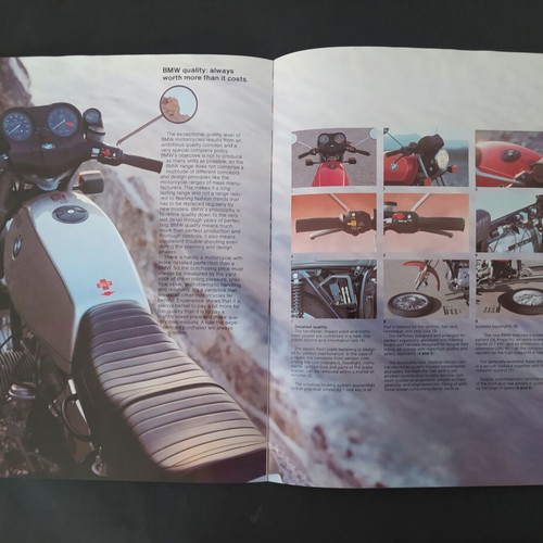 BMW R45/R65 1979 motorcycle advertising brochure used