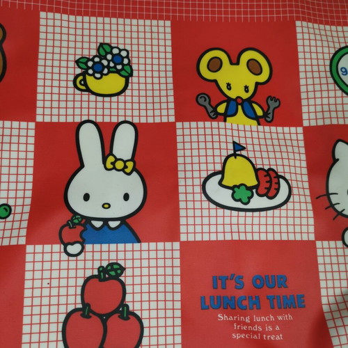 Hello Kitty Sanrio placemat used, 80s