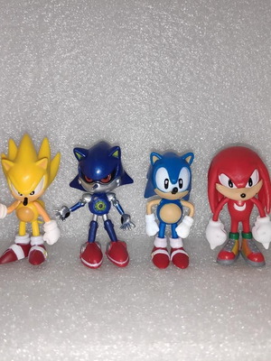 Σετ 6 αυθεντικές φιγούρες Sonic the Hedgehog, σαν καινούργιο, SEGA