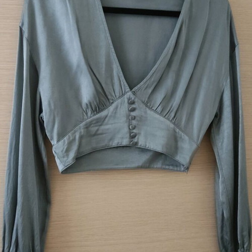 LeGer crop top like new, turquoise, size S
