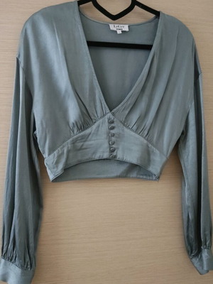 LeGer crop top like new, turquoise, size S