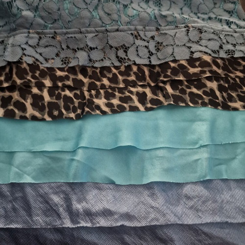 Custo Barcelona mini dress new, turquoise lace with animal print hem