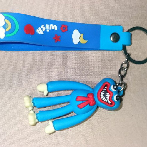 Keychains like new, assorted characters and black bracelet
