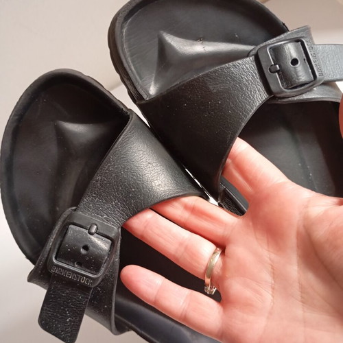 Birkenstock women's sandals size 38 used, black