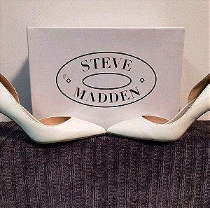 Steve Madden, λευκές δερμάτινες γόβες