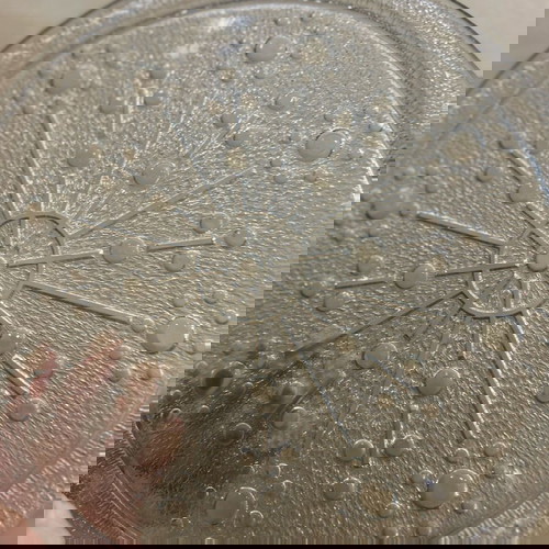 Чиния за торта Sputnik нова, Германия, винтидж с мехурчета