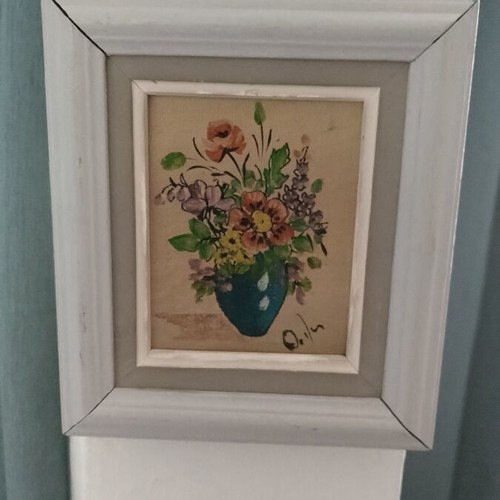 Set of 5 oil paintings like new, 16x13 cm