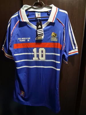 France National Team Zidane Jersey new, authentic, size Large