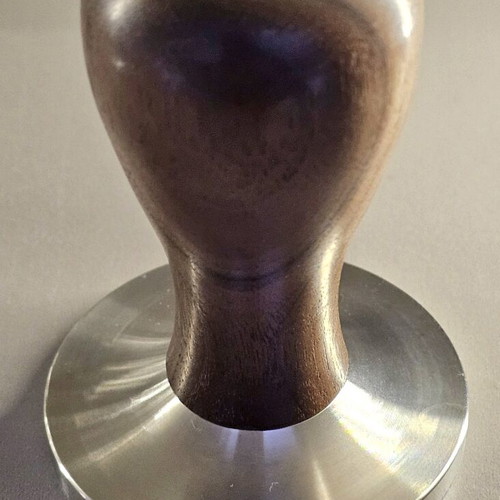 Coffee tamper 58mm with wooden handle and stainless steel new