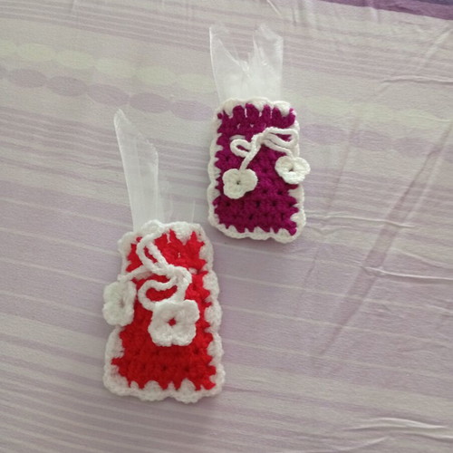 Handmade wedding and baptism favor pouches new