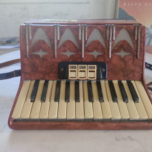 Firotti Accordion used with signs of wear, educational model