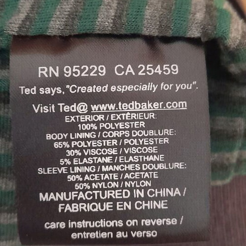 Ted Baker spring jacket like new, size 5 (L/XL), olive