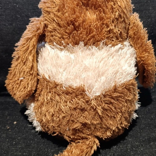 Set of 3 plush toys: dog, bear, and bird