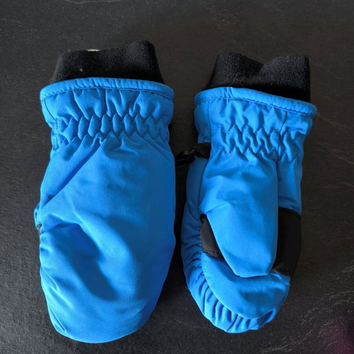 Mc Kinley kids snow ski gloves like new, blue, size 2 (4 years)