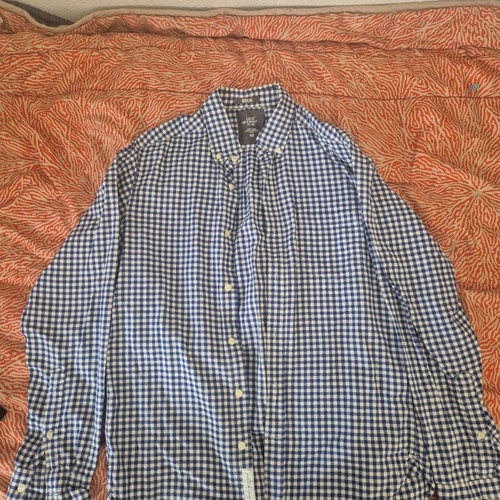 H&M men's shirt like new, white and blue, size S