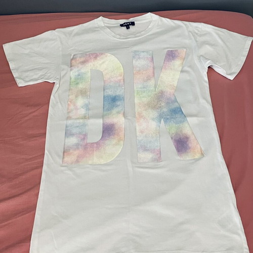 DKNY dress like new, women's S, white multicolor