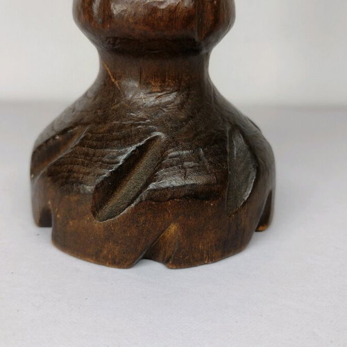 Wooden candlestick like new, origin Spain, height 18 cm