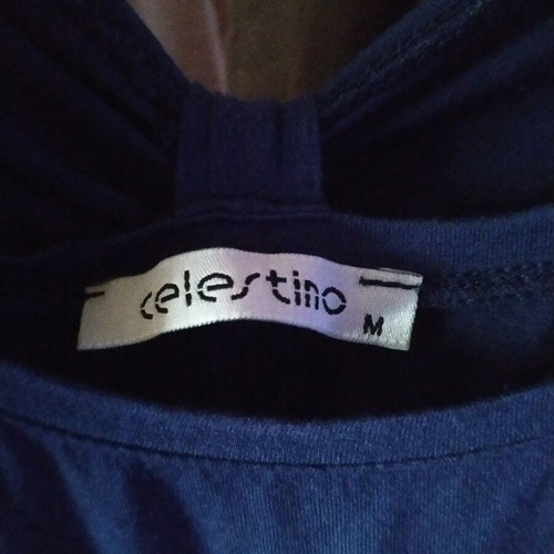 Celestino off-shoulder t-shirt used, size M, blue
