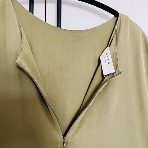 Marni dress like new, olive color, size S