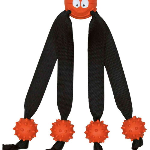 Trixie dog toy new, rubber, green and orange