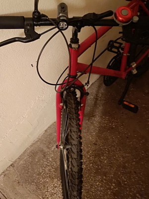Bicycle 12-speed used, large, red with new tires