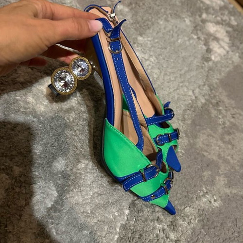Pumps new size 39 blue and green