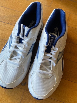 Αθλητικά παπούτσια Reebok λευκά με μπλε λεπτομέρειες,νούμερο 40, καινούργια