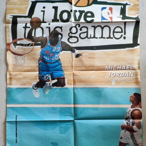 Rare double poster Michael Jordan & Magic Johnson like new, Maties sto Basket