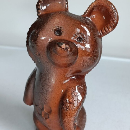 Misha Bear Porcelain Figurine like new, 1980 Moscow Olympics symbol