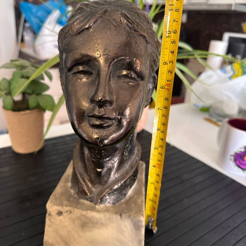 Collectible bust new, copper plated