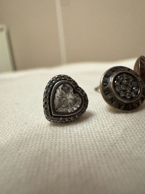 Pandora 3 single silver earrings used