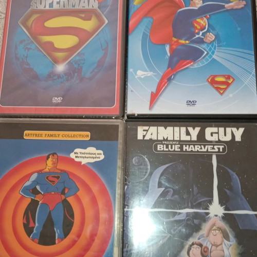 DVD movies used, animated, 3 Superman discs