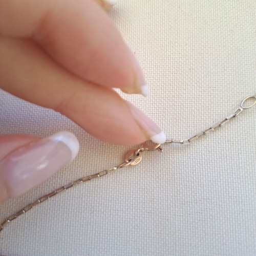 Silver 925 Minimal Box Chain Anklet like new