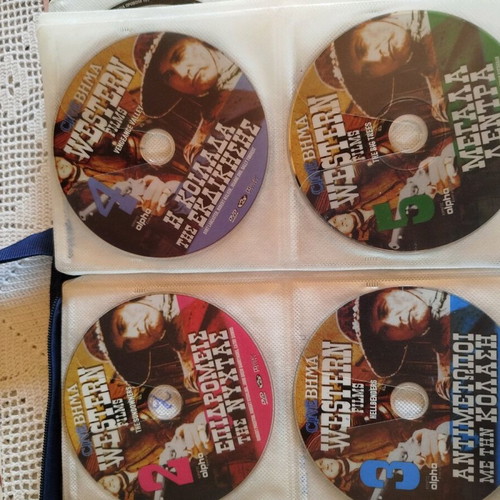 Collection of 72 DVD Western and action movies like new with case