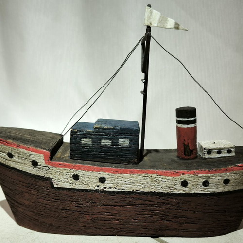 Wooden decorative ships like new, set of three