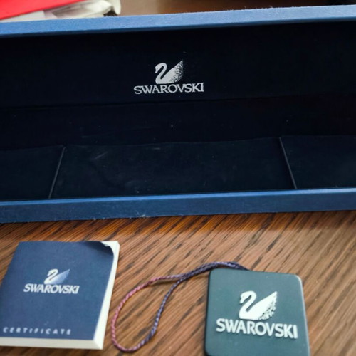 Swarovski empty jewelry box used, narrow