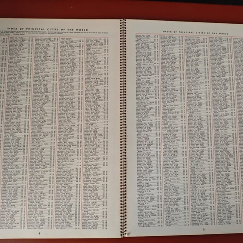 Alcan The World Atlas used, trilingual English German French