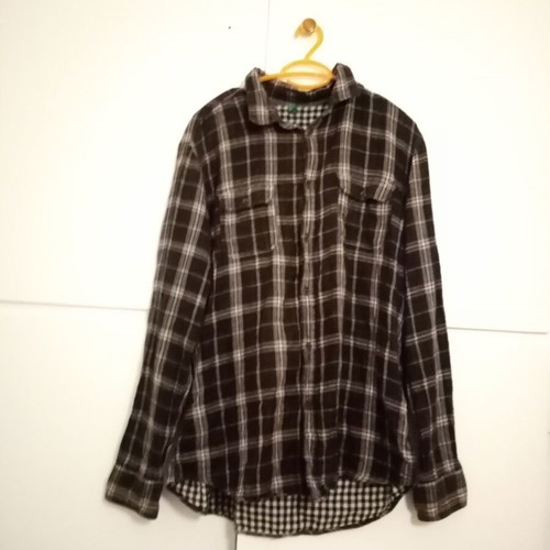 Checked winter shirt United Colors of Benetton like new, cotton, size L