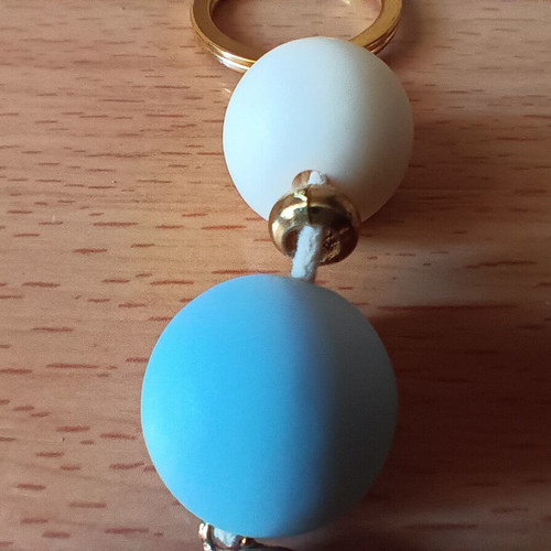 Keychain key wallet martyriko with konstantinato new, beige and turquoise