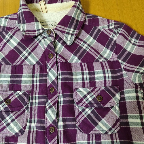 Piazza Italia Shacket women's S purple cotton like new