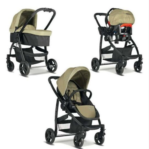 Stroller set with port bebe and bassinet used, 3 pieces