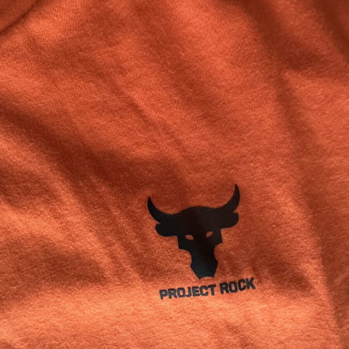 Under Armour The Rock Project T-shirt like new, orange, size M
