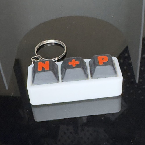 Personalized Keychain Clicker Keyboard like new